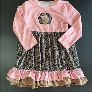 Boutique Kids Dress With Turkey